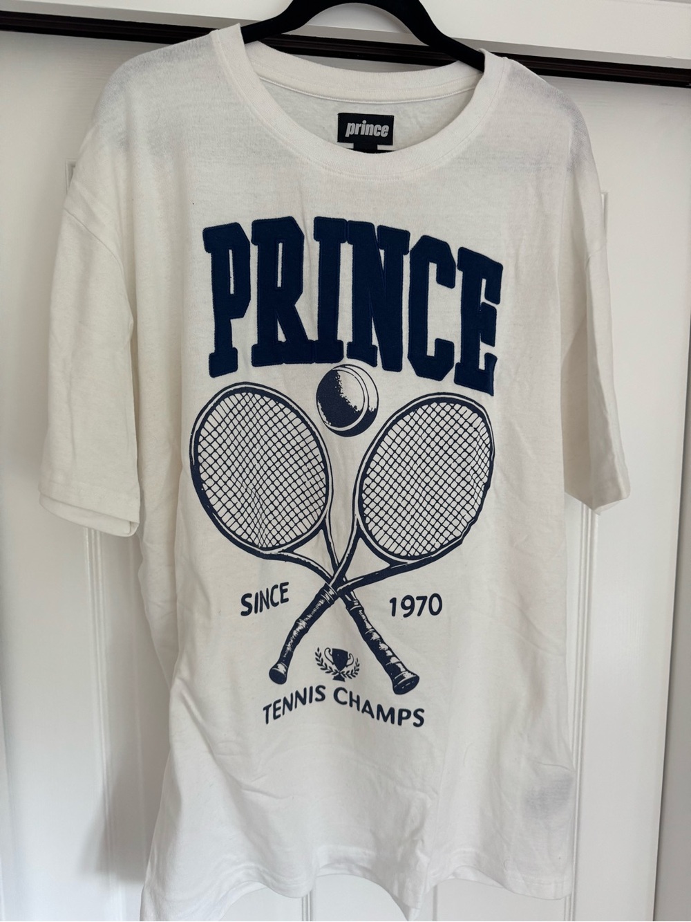 Prince Tennis Men’s White Graphic Tee - Size XL
